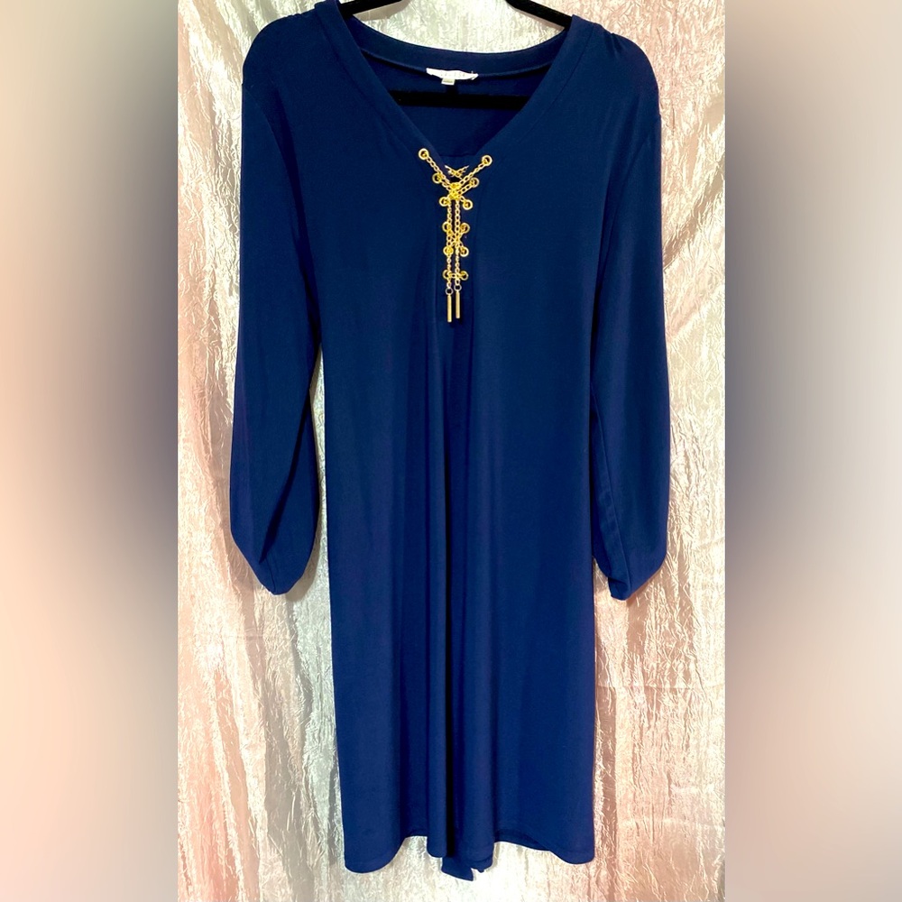 Spense ~ Long Sleeve Navy Dress Size 14